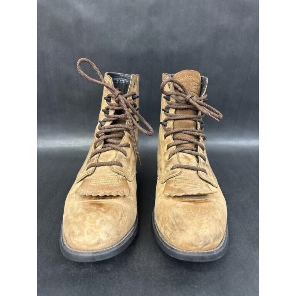Ariat® Ladies Heritage Lacer w/Kiltie Distressed Brown Boot SZ 8.5B Western